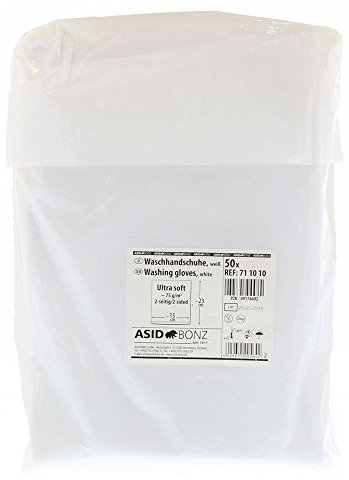 WASCHHANDSCHUHE ultra soft 2-seitig 50 St Handschuhe