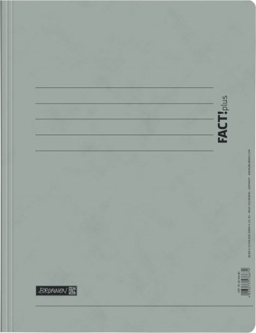 25x Schnellhefter FACT!plus grau BRUNNEN