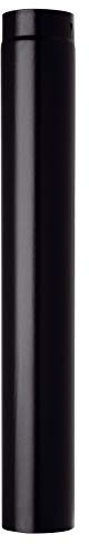 Flue Pipe 5 inch Dia x 250mm Long by StoveMaestro Black Stove Pipe for Wood Log Burning Stove