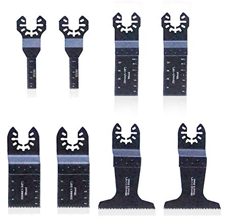 zosenda 8 lame universali in acciaio al carbonio per taglio del legno, lame oscillanti per utensili multifunzione Fein, Dremel, Bosch, Makita, Dewalt