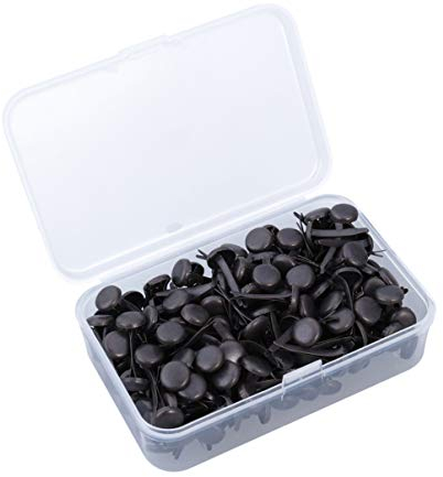 Milisten 200st Metall Papier Brads Papierverschlüsse Aus Metall Scrapbooking-brads Brads Für Scrapbooking Handwerk Brads Papierstift Metallbefestigungen Kind Messing Runde Schnalle