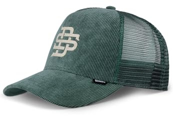 Djinns Trucker Cap Cord Felt Green Grün, Size:OneSize