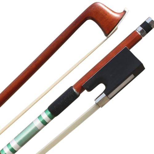 ARCRAW Violin Bow 4/4 Full Size Brazil IPE Wood Classic French Model Round Bow For Violinists Fiddlers Teacher Student Professional