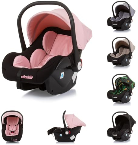 Chipolino Babyschale Amore i-Size Gruppe 0+ (0-13 kg) Kissen Griff verstellbar, Farbe:rosa