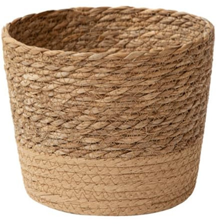 Generic Cesta tejida para macetas, 3 tamaños, macetas tejidas de hierba marina natural, cestas de almacenamiento, accesorios decorativos para el hogar, jardín, tamaño mediano, Genericvhs361t8wm-02