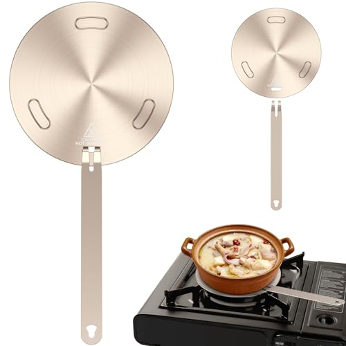 Induktionsadapter, Induktionsplatte mit Griff, Wärmeverteilungsplatte, Universal-Adapterplatte für Induktionskochfeld, Adapter für Induktionskochfeld (16 cm)