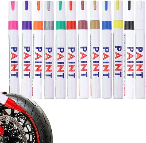 Qklovni Rotulador de pintura impermeable para neumáticos, bolígrafo de pintura para neumáticos de automóvil, juego de rotuladores coloridos para neumáticos de automóvil, bolígrafos de alta calidad