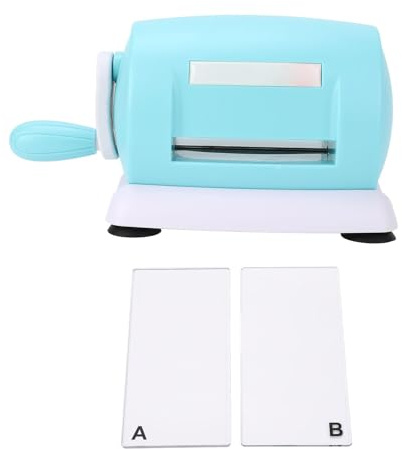 Baxnore Mini fustellatrice manuale per goffratura, manovella, strumento artigianale per scrapbooking, creazione di biglietti, decorazioni per la casa, materiale ABS, 215 x 115 x 90