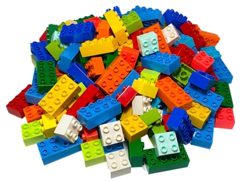 LEGO® DUPLO® - Set di mattoncini da costruzione, 50 x 12 x 2 x 4 e 38 x 2 x 2, colori misti, pietre di base 3011 e 3437