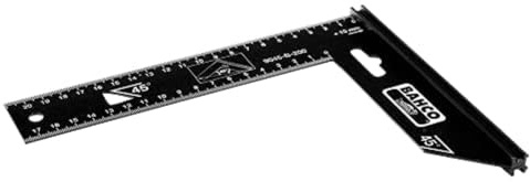 Bahco 9045B250 fyrkantig 250 mm | Snickarfyrkant utformad för exakta mät- och markeringsuppgifter