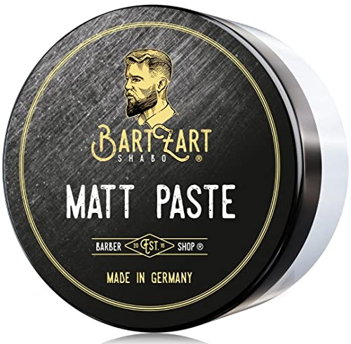 BartZart Matt Paste I 100ml Haarwachs matt für Männer I Matte Pomade für einen natürlichen Look I Hair Wax I Haarstyling Produkte direkt vom Barbier