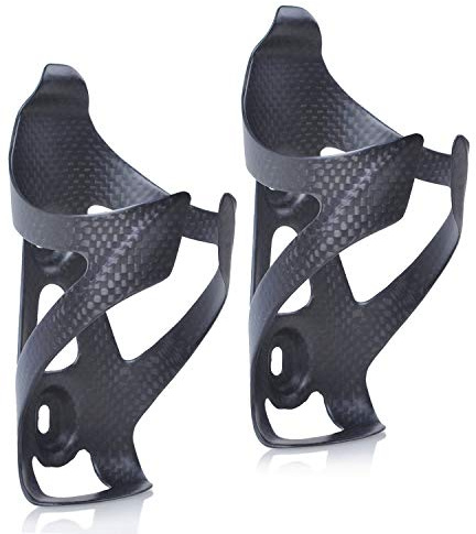 ThinkTop 2 Pack Ultra-Light Full Carbon Fiber Bike Drink Water Bottle Cage Holder Brackets for Bicycle Road Bike MTB Cycling