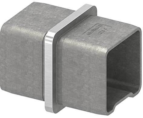 STEINBACHER© | Raccord en acier inoxydable pour tube 40x40x3mm, à emboîter, V4A