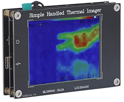 Telecamera termica, risoluzione 240x320 IR con schermo LCD da 3,2 pollici, termocamera con sensore termico a infrarossi telecamera a infrarossi per il rilevamento della temperatura