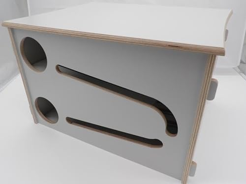 Bierkasten Flaschenrutsche mit Deckel in grau