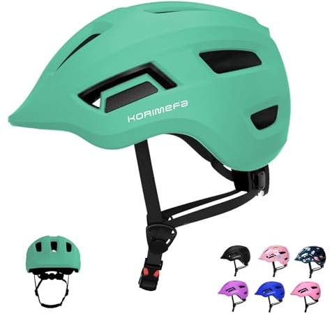 KORIMEFA Kleinkind Fahrradhelm Multi-Sport Verstellbarer Helm für Kinder Jungen Mädchen von 2-8 Jahren - Radfahren, Roller, Skateboard (Grün, XS)