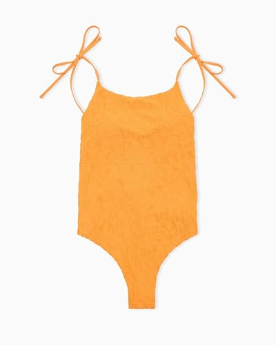 EMPORIO ARMANI One Piece Swimsuit Traje de baño de una Sola Pieza, Mango 3D EA Logo, M para Mujer