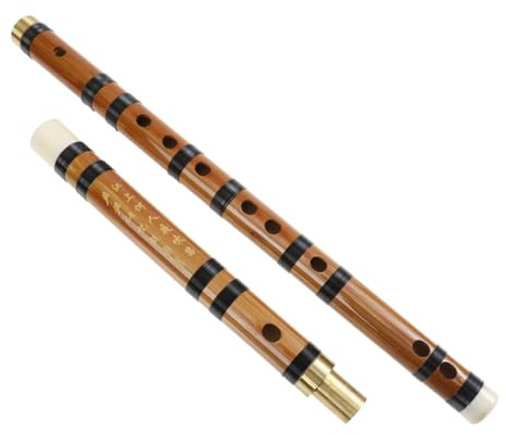Flauta de Bambú Desmontable en Re D, Instrumento Tradicional Retro