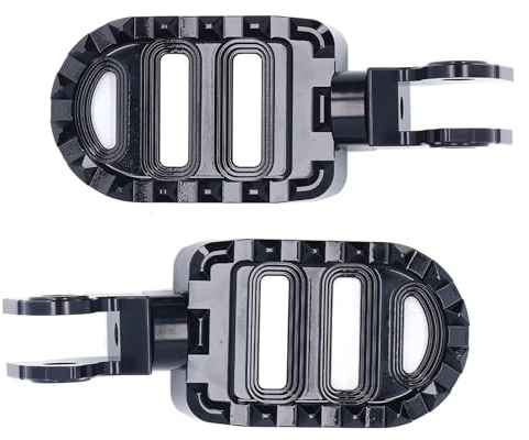 Pan à Pied de Moto, Reproches de Bascule du Cycliste Avant de Hauteur Réglable, Remplacement de CT125 Cub, avec 12 Dents Anti-glissement, pour le Sentier 125, CL250, CL300, Noir