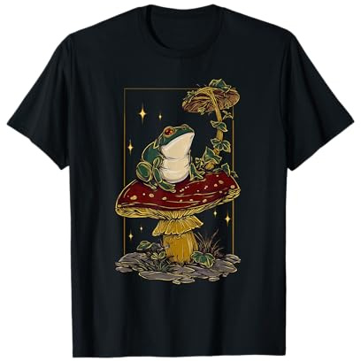 Camiseta Frogcore Mushroom — Cottagecore Fungi and Forest Magic Camiseta