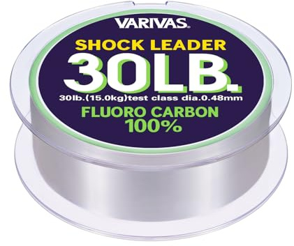 Varivas Shock Leader 100% Fluorocarbon - 30m - 30Lbs - 0,48mm - 13,6Kg