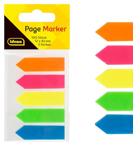 Idena 312731 - Page Marker Pfeil, mehrfarbig, 1 Stück