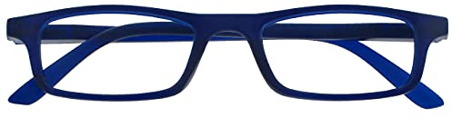 Die Lesebrille Unternehmen Mattes Marineblau Leicht Leser Designer Stil Herren Damen Federscharniere R17-3 +2,50