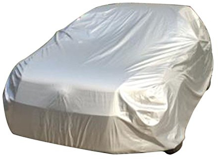 logei® Garage Telo copriauto Auto Copertura comprende Speciale Copertura Impermeabile taffettà Impermeabile Anti UV, Argento (M:431 * 165 * 120cm)