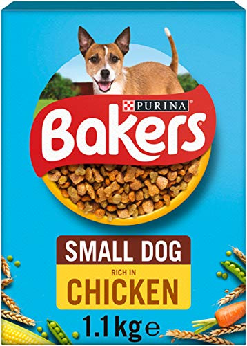 Bakers Alimenti per cani piccoli con pollo e Veg 1.1 kg, confezione da 4