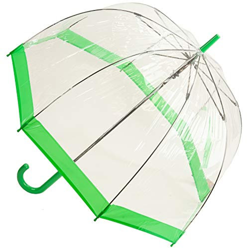 Soake Everyday Clear Vinyl Dome Umbrella Green