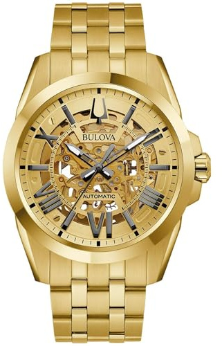 Bulova Men's Sutton Chronograph Automatic Gold-Tone Watch | 43mm | 97A162