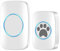 DONGKER Wireless Dog Doorbell,Waterproof Self-Powered Dog Bell with 980feet / 300m Range 60 Chimes 5-Level Volume for Plug in Door Entry Bell suit Small Medium Dog