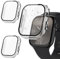 Pack of 2 Protective Case for Apple Watch 10 46 mm Screen Protector, Transparent Protective Case with Scratch-Resistant Ultra Thin Smartwatch Case Hard PC Protector Cover Case for iWatch Series 10
