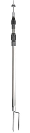 kowaku Tent Tarp Poles Stainless Steel Tent Pole Tent Rods Adjustable Removable Awning Poles Canopy Poles for Camping Outdoor Sports, 2.5m