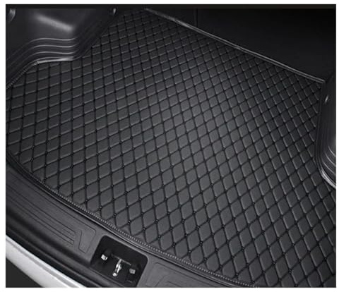 GETPZPZHMQ Auto Kofferraummatte Für VW Für Golf 6 2009 2010 2011 2012 2013 Antifouling-Pads Cargo-Liner Innenausstattung Auto-Styling Gepäckmatte(Black with Black)