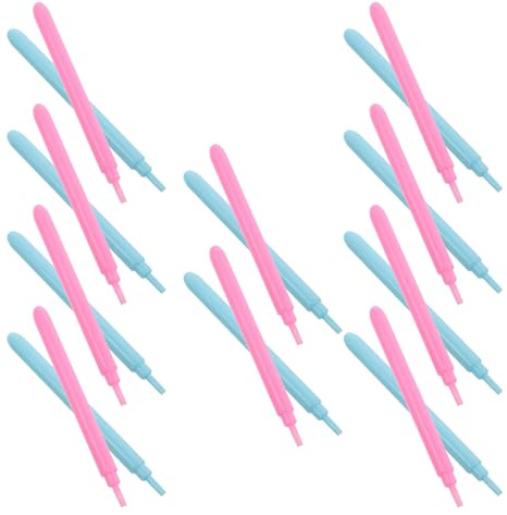PLAFOPE 20 Piezas Bolígrafos para Quilling de Papel 20 Piezas Plástico Ranurado Colores Pastel Rosa Claro y Azul Claro Herramienta para Manualidades Tarjetas y Proyectos de Arte Artesanal