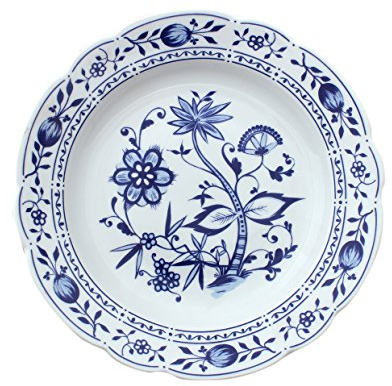ESCHENBACH 13503806701227 Romantika Zwiebelmuster Teller tief 22 cm Porzellan