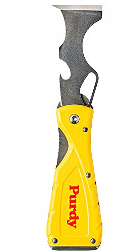 Purdy 10 en 1 pintores plegables multi herramienta de acero inoxidable raspador masilla cuchillo martillo uñas conjunto