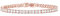 PAVOI 14K Rose Gold Plated Cubic Zirconia Classic Tennis Bracelet | Rose Gold Bracelets for Women | 6.5 Inches