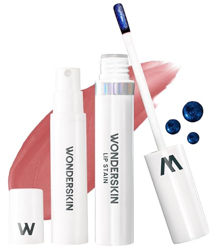 Wonderskin Wonder Blading All Day Lip Stain Peel Off Masque and Reveal Kit - Long Lasting, Waterproof Nude Lip Tint, Transfer Proof Natural Makeup Stain Kit (Whimsical)