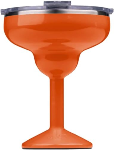 ORCA Bicchiere Margarita in metallo isolato, per cocktail, vino, bevande fredde, cachi