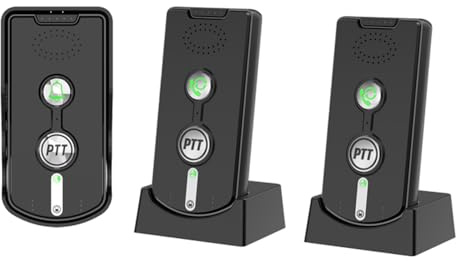 YIWEOG Kabellose Gegensprechanlage, wiederaufladbar, 1000 m/3280 ft lange Distanz, ligente Gegensprechanlage für das Home-Office, Echtzeit-Zweiwegekommunikation, 3 Lautstärkestufen, wasserdicht,