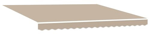 vidaXL Markisenersatzstoff für 4x3 m Rahmen Beige