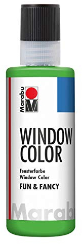 Marabu 04060004062 - Window Color fun & fancy, hellgrün 80 ml, Fensterfarbe auf Wasserbasis, ablösbar auf glatten Flächen wie Glas, Spiegel, Fliesen und Folie