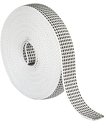 Amig - Roller Blind Strap Winder | 14mm x 6m | Black and White Mottled | Replacement Strap for Roller Shutter Spool | Comfortable to Hold and Firm | UV Resistant and Wear Resistant