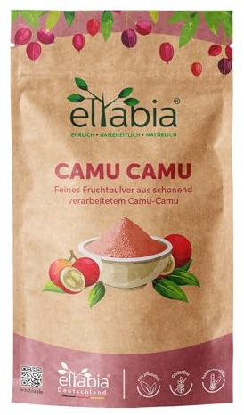 Camu Camu-pulver 500 g högdoserat med naturligt C-vitamin från Brasilien | 100 % utan tillsatser i råkostskvalitet