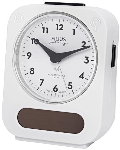 Filius 0543-0 Solar-Funkwecker Weiß