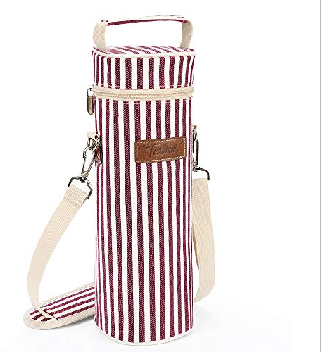 Kato Tirrinia - Sacchetti refrigeranti per vino, isolati e imbottiti, per viaggi, ristoranti BYOB, degustazione di vino, feste, ottimo regalo per gli amanti del vino