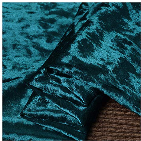 Krossat Sammetstyg I Meter 160cm 62 '' Brett 4-vägs Stretch Velourmaterial För Kläddräkter, Sy DIY-hantverk, Heminredning(Color:kricka)