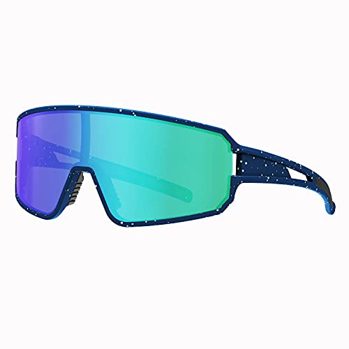 SPOSUNE Polarized Cycling Glasses for Men Women, UV400 Bike Sunglasses - Sport Eyewear for Bicycle Baseball Running MTB